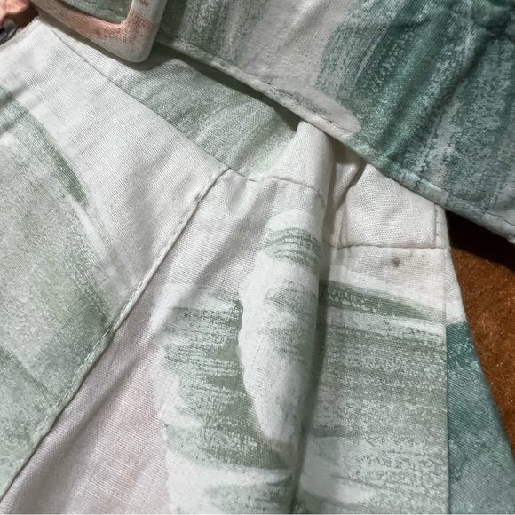 Vintage Pastel Floral Watercolor Shirt Waist belted dress size 3 Jodi Michaels - Picture 11 of 14